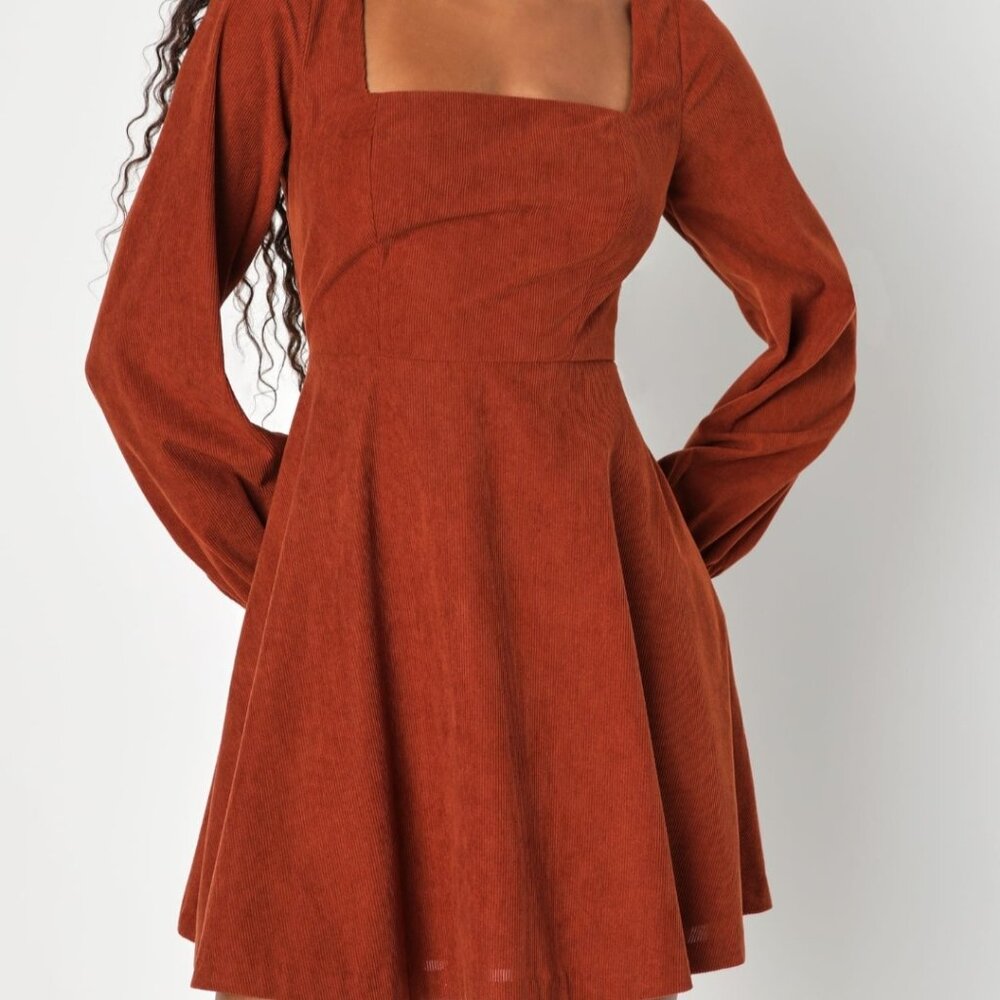 Rust Orange Dresa